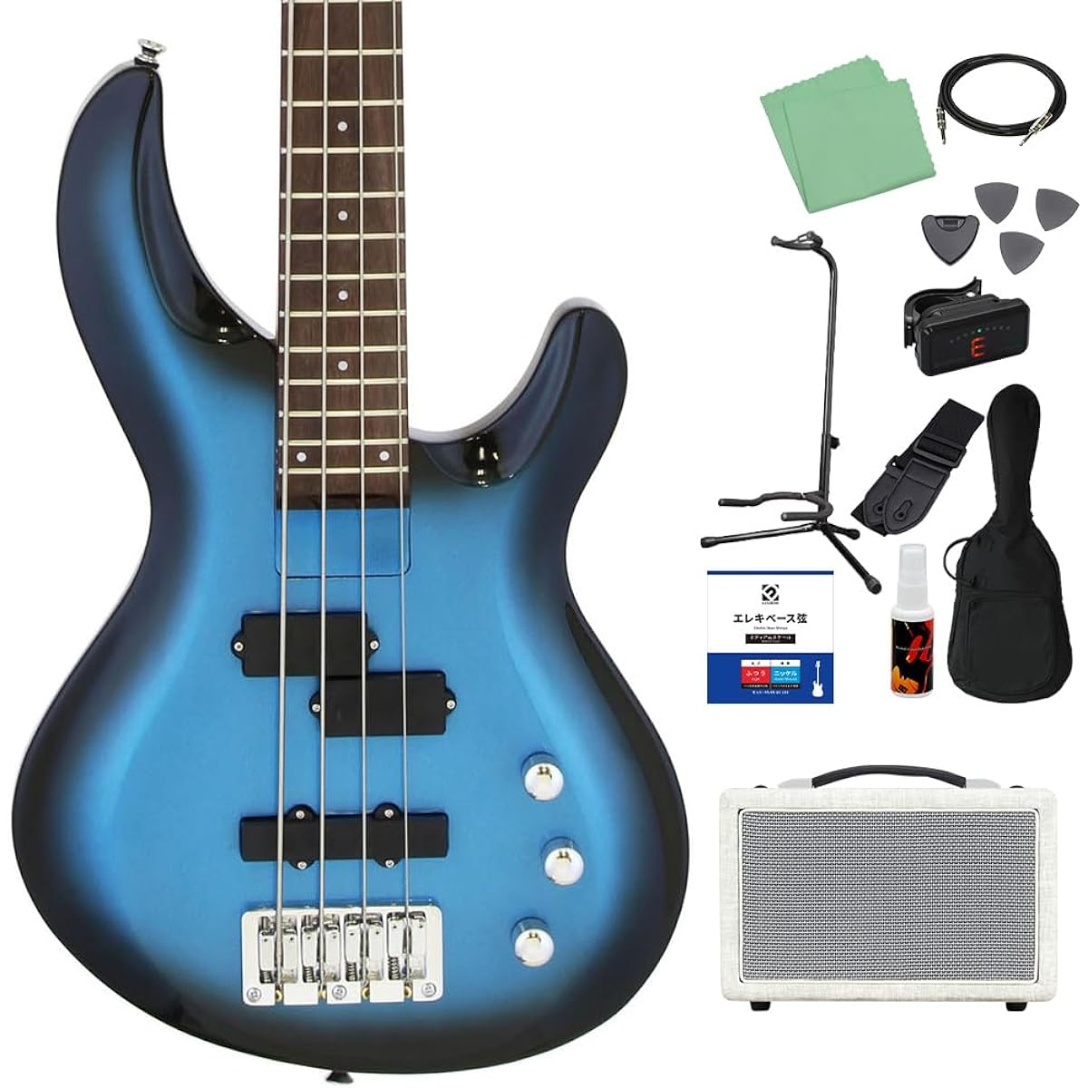 AriaProII IGB-STD MBS 12-piece bass beginner set [Shimamura Music's best-selling bass amp included] PJ type AriaPro II