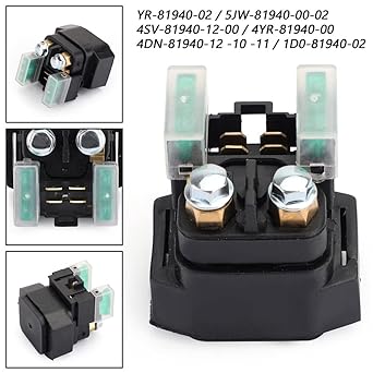 Motorcycle Starter Relay Starter Relay Solenoid Yamaha 4SV-81940-00-00 4SV-81940-12-00 OEM Parts 07-08 Starter Solenoid