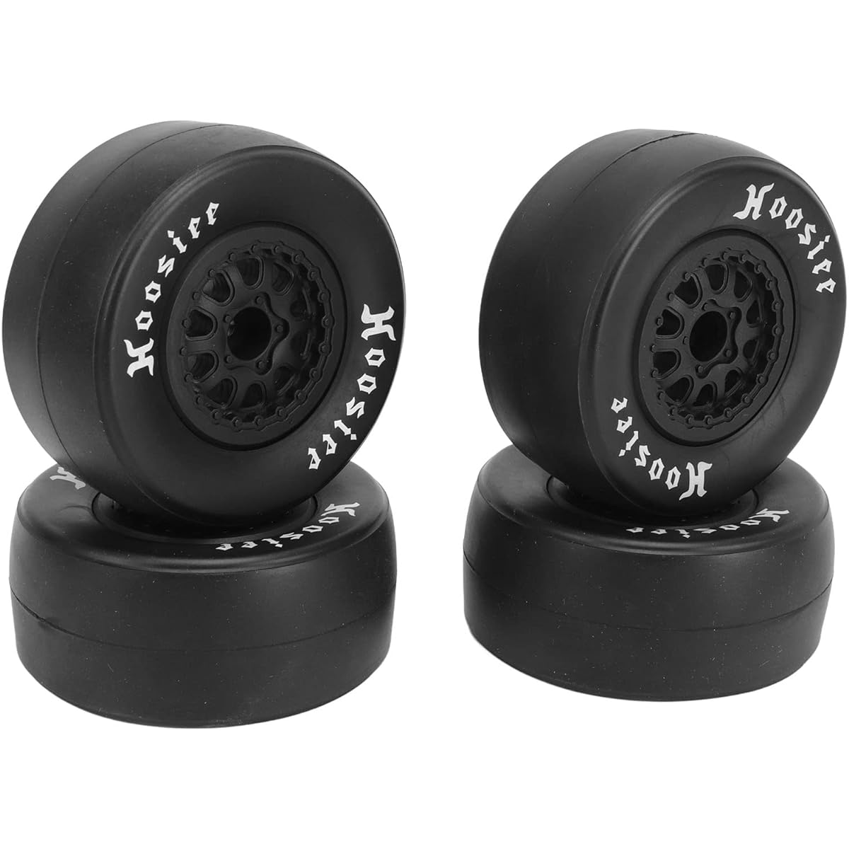 RiToEasysports RC Wheel Tires 4pcs 1/10 Scale Plastic Wheel Hubs for 1/10 Off-Road Remote Control Car Upgrade Parts