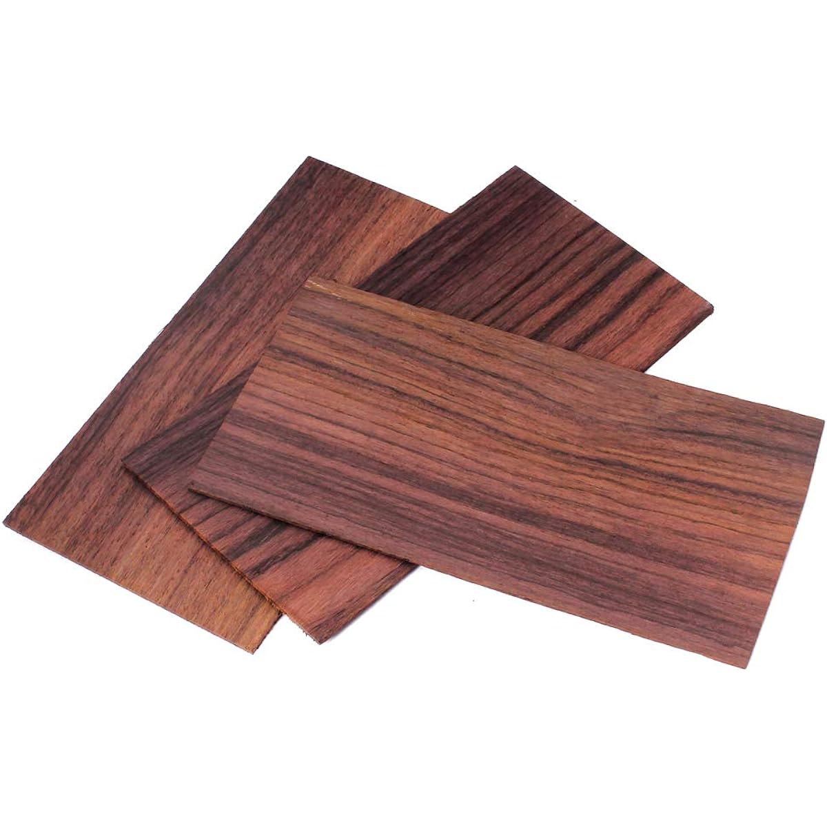 Guitar Veneer, 3 Pieces Wooden Guitar Head Plate Head Veneer Replacement Tool for Guitar Lutier (Rosewood)