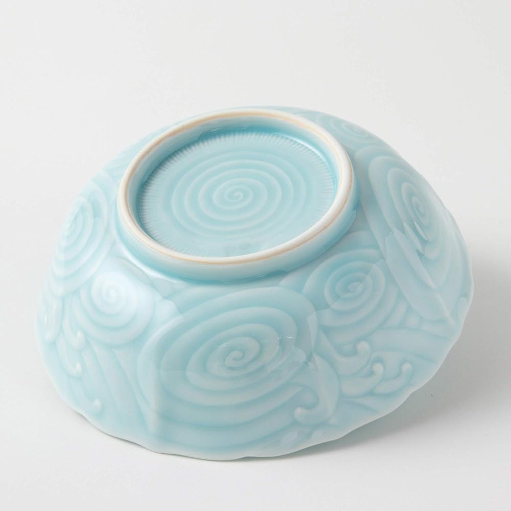 Nishikai Pottery Arita Ware Blue and White Porcelain Kikyobuchi Multi-Purpose Pot Set Diameter 14.5cm (Includes Cosmetic Box) 52649