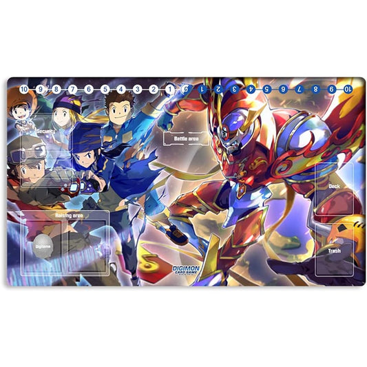 Mlikemat Playmat Digimon DTCG Mat Susanoemon Duel TCG CCG OCG Trading Card Game Mat with Zone + Free Bag (ZD002-711-SM)