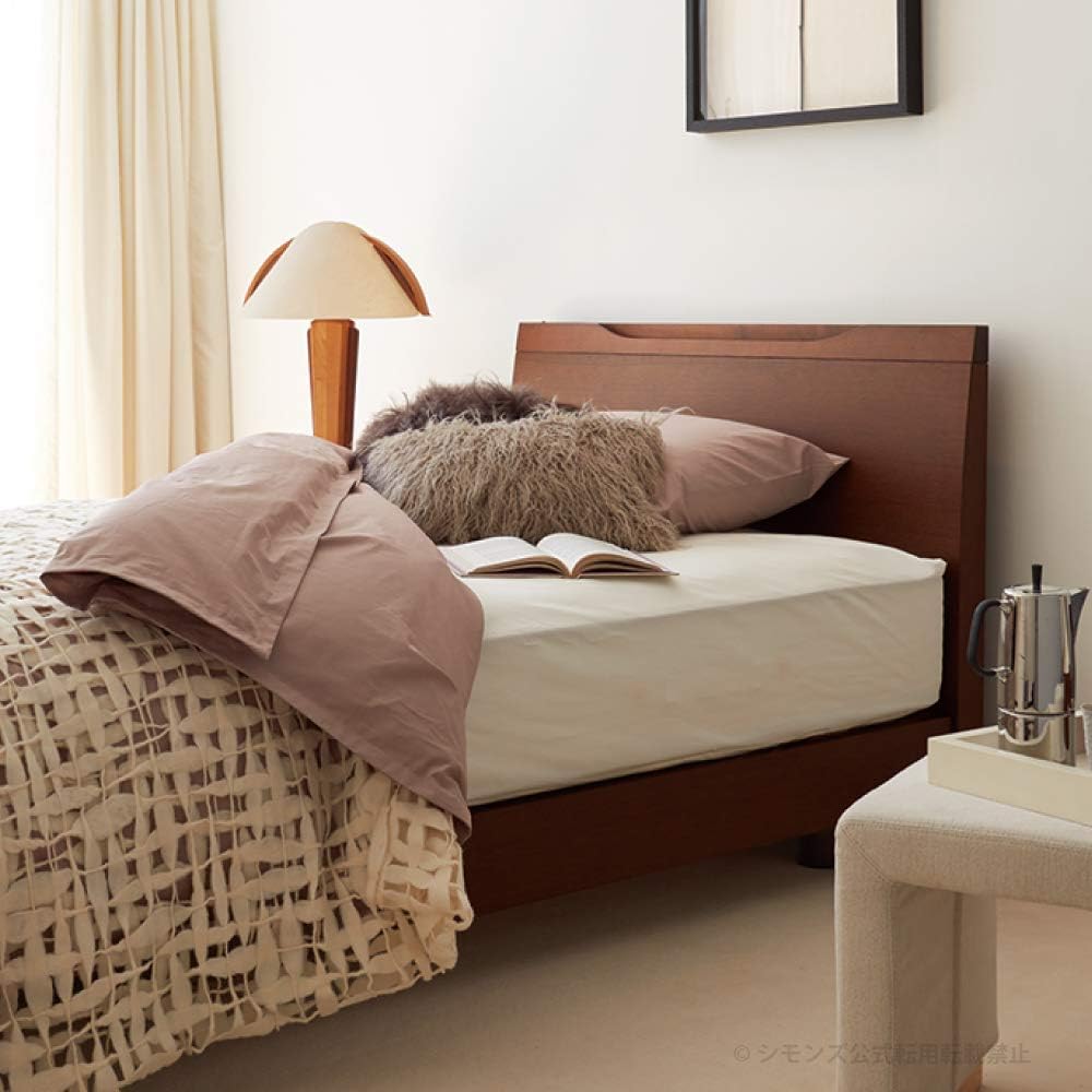 Simmons Genuine Duvet Cover Single Basic Cotton Brown Color 150cm x 210cm Made in Japan LC0801