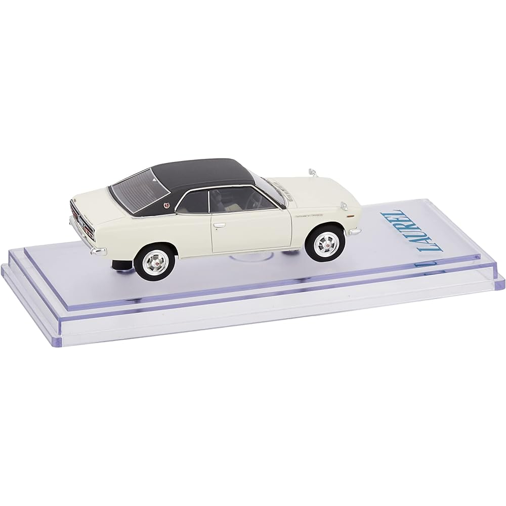 ENIF 1/43 Nissan Laurel 2000GX 2-door hardtop 1970 model Urbain white leather top specification finished product