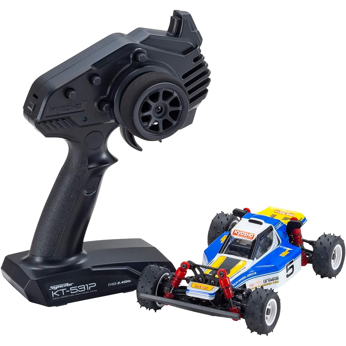 Kyosho Kyoso MINI-Z Buggy Ready Set Optima Blue/White 32094BW