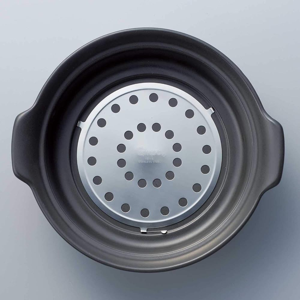 Banko-yaki Steamed Earthen Pot No. 9 IH Compatible 2.4L Kikuka Konahiki Made in Japan 18223