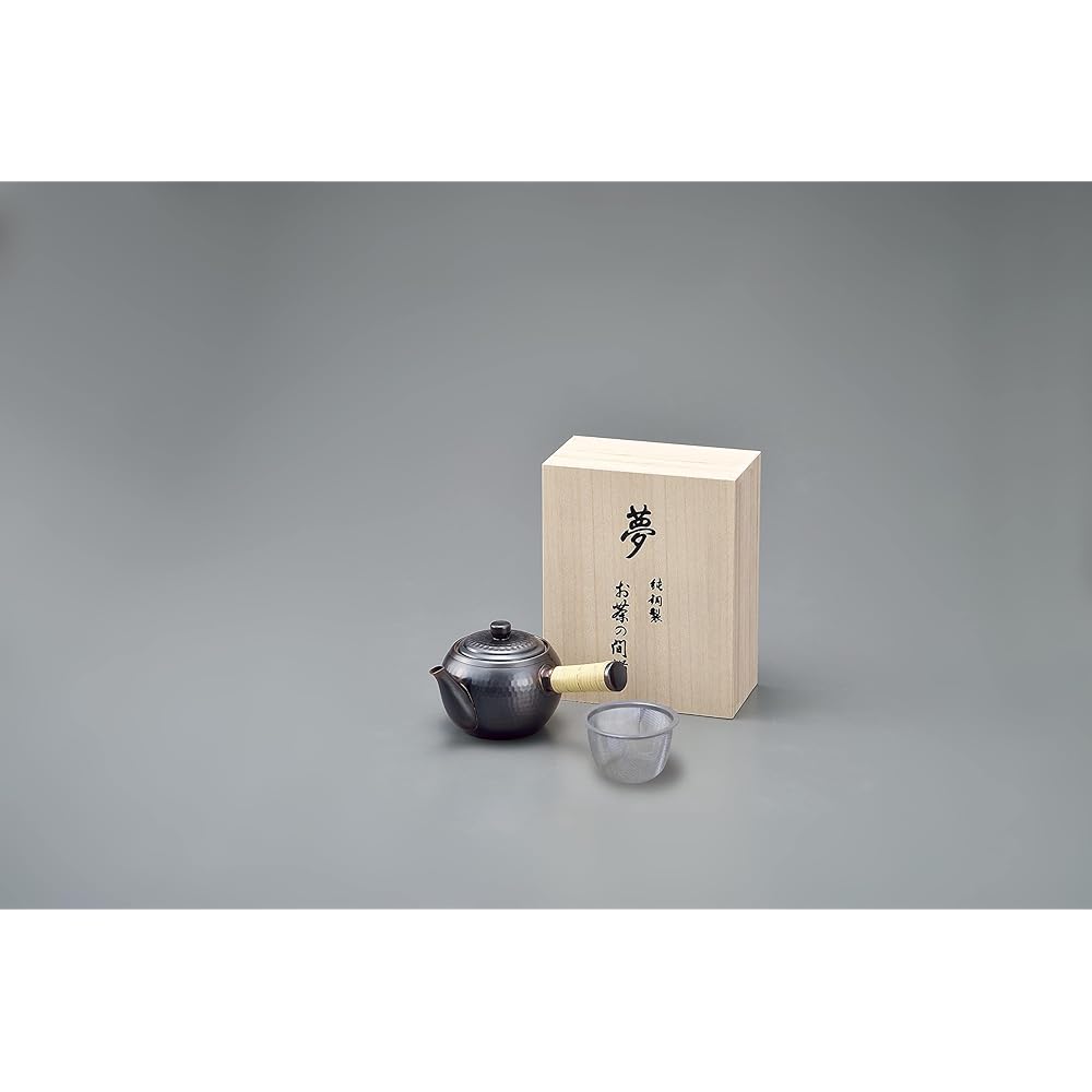Yamashita Kogei Copper tea set Yokote teapot with strainer Bronze specification Wooden box 121100028
