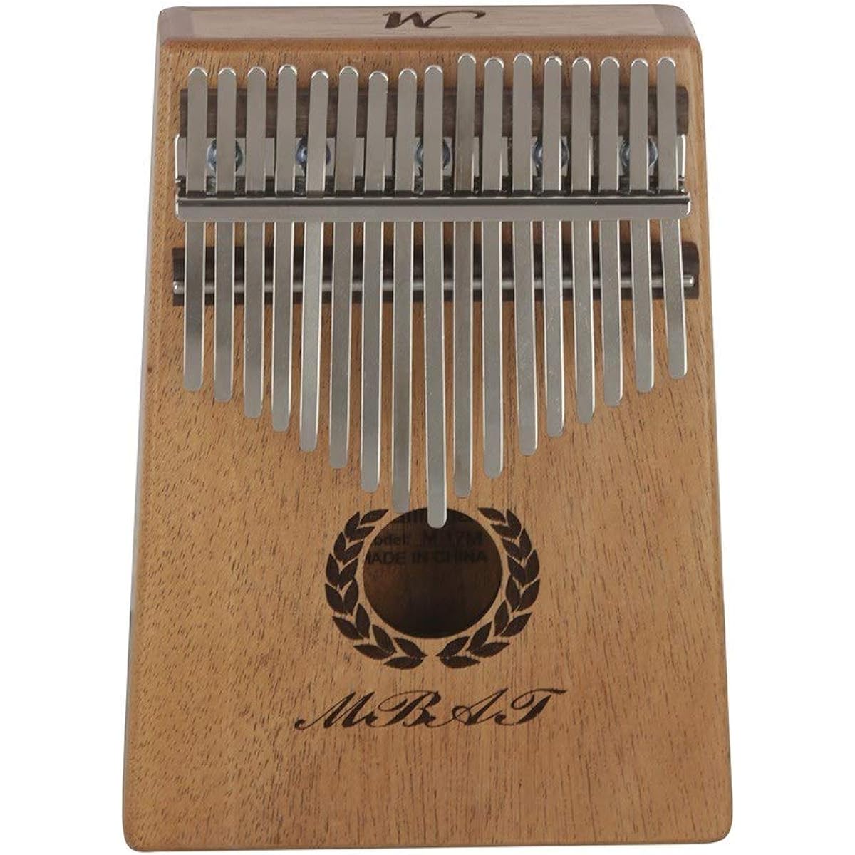 Thumb Piano Portable 17 Keys Kalimba Thumb Piano Mbira Mahogany Wood Storage Case Carry Bag with Stickers African Musical Instrument