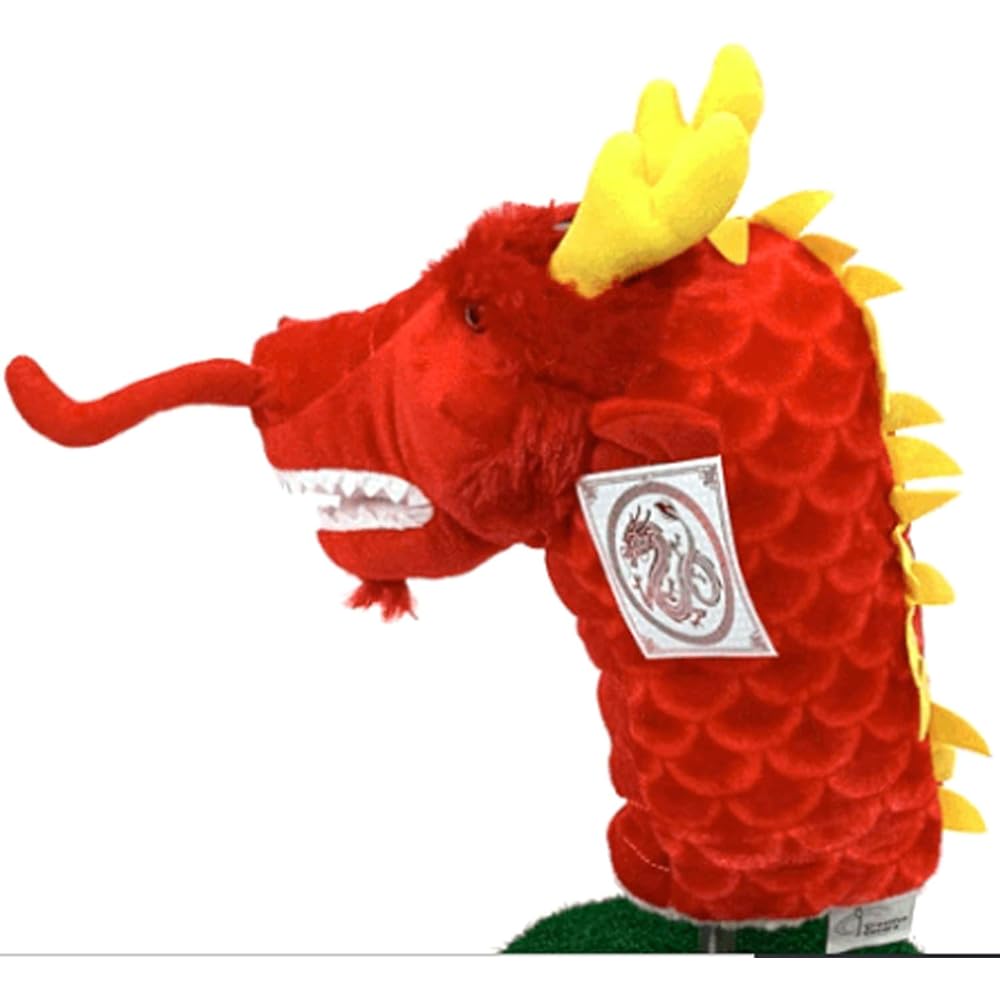 Hokushin Trading Head Cover Red for Driver [460cc Compatible] Red Dragon WHC1756