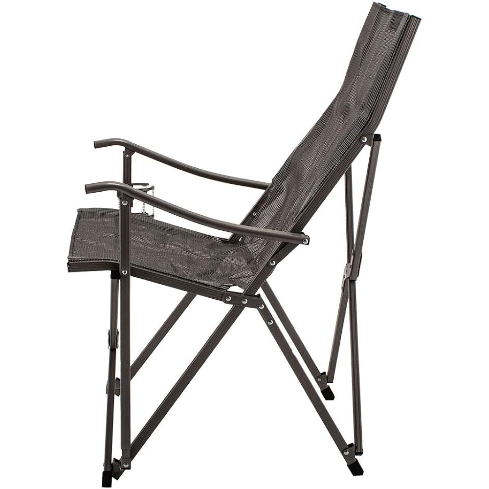 [Coleman] Coleman Outdoor Chair PATIO SLING CHAIR Foldable 2000020294 Gray Chair with Drink Holder [Parallel Import]