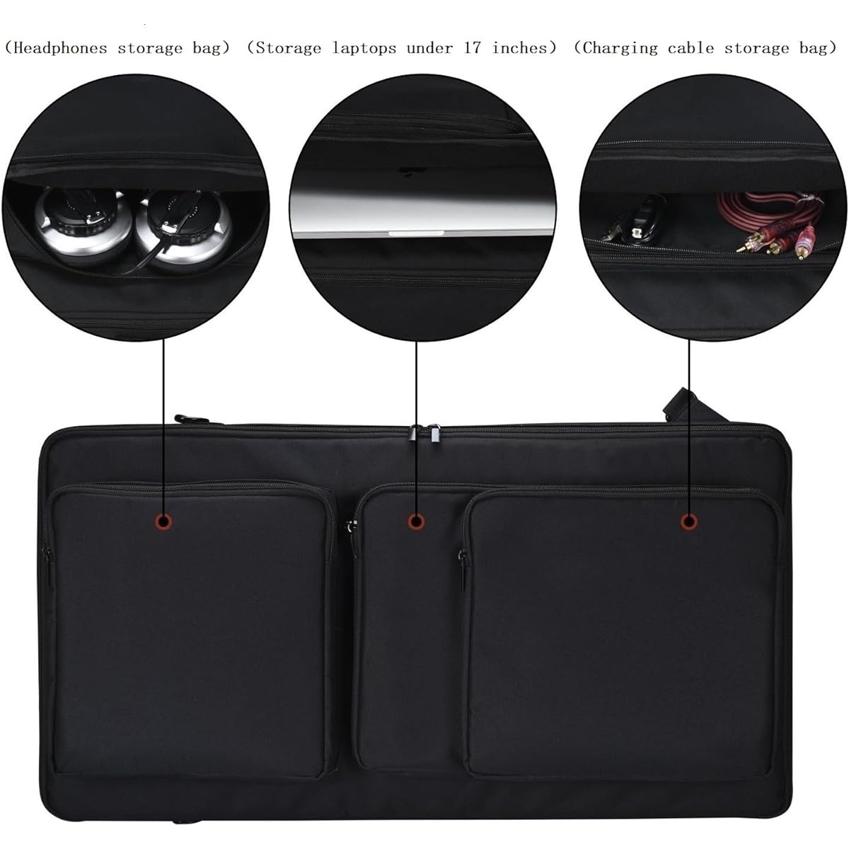 AZTOPA Travel Bag DJ Controller Case for DDJ-FLX6 / DDJ-SX/DDJ-SX2 / DDJ-SX-3/ DJ Controller - Protector Bag, Padded Shock Absorption Material, Enhanced Protection