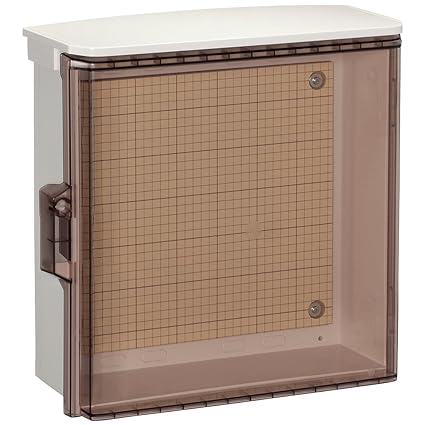 Nitto Kogyo Plastic Box Transparent Door with Roof, General-purpose Type OP18-35CA [*Images and colors are for illustrative purposes only. ]