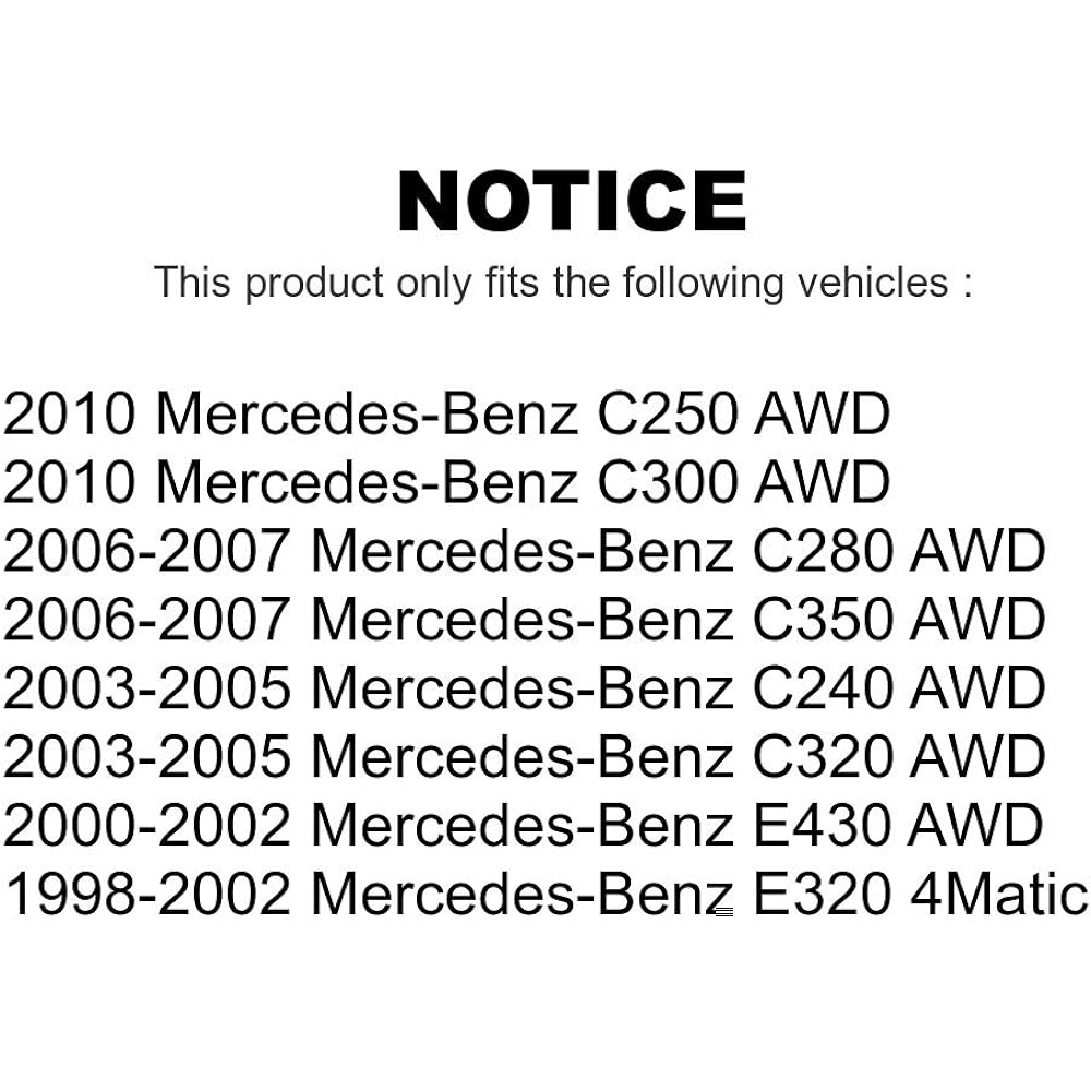 Front Wheel Bearing Pair for Mercedes Benz E320 C300 C240 C280 C320 E430 C350 C250 K70-100552