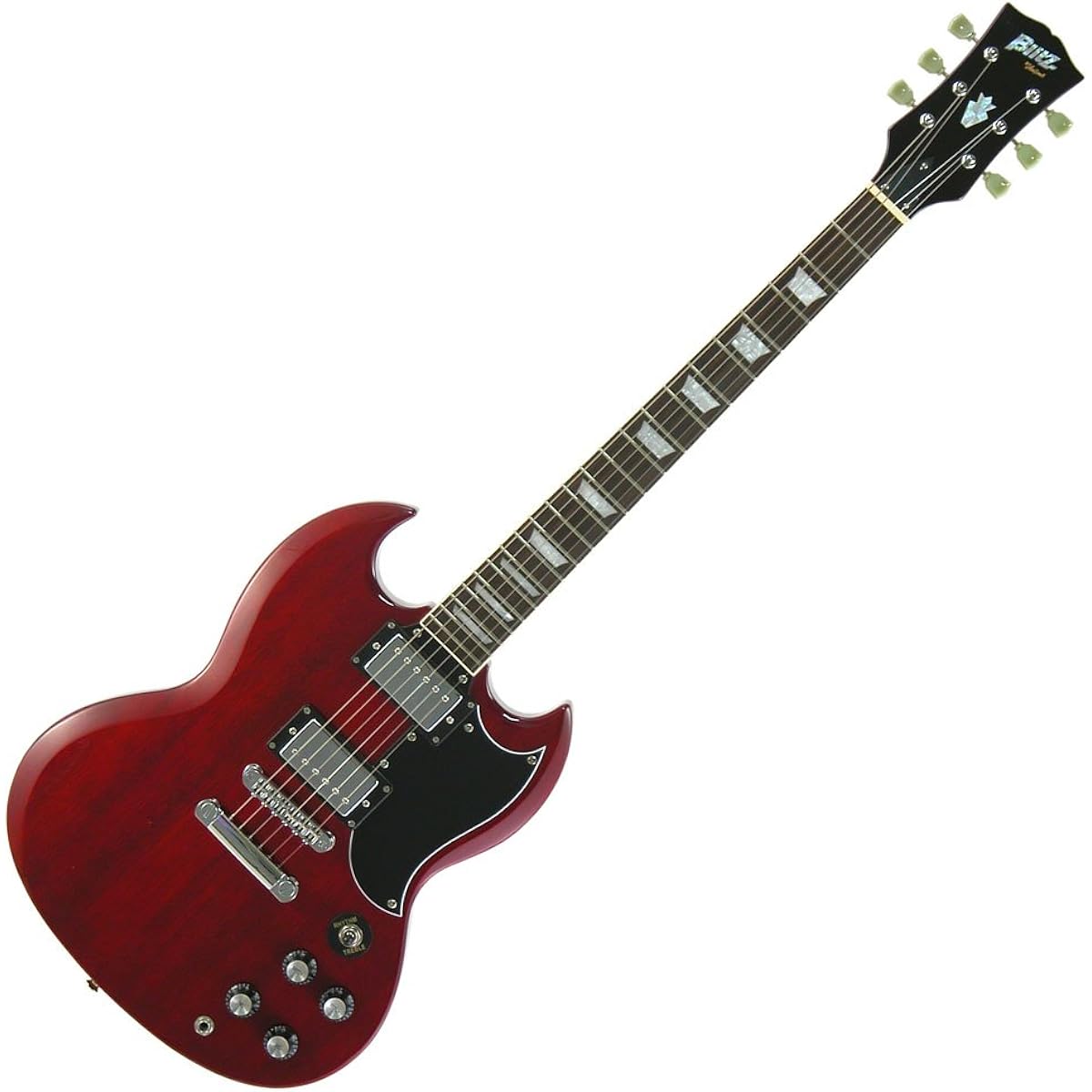 Blitz Electric Guitar SG Type Wine Red with Soft Case BSG-STD WR
