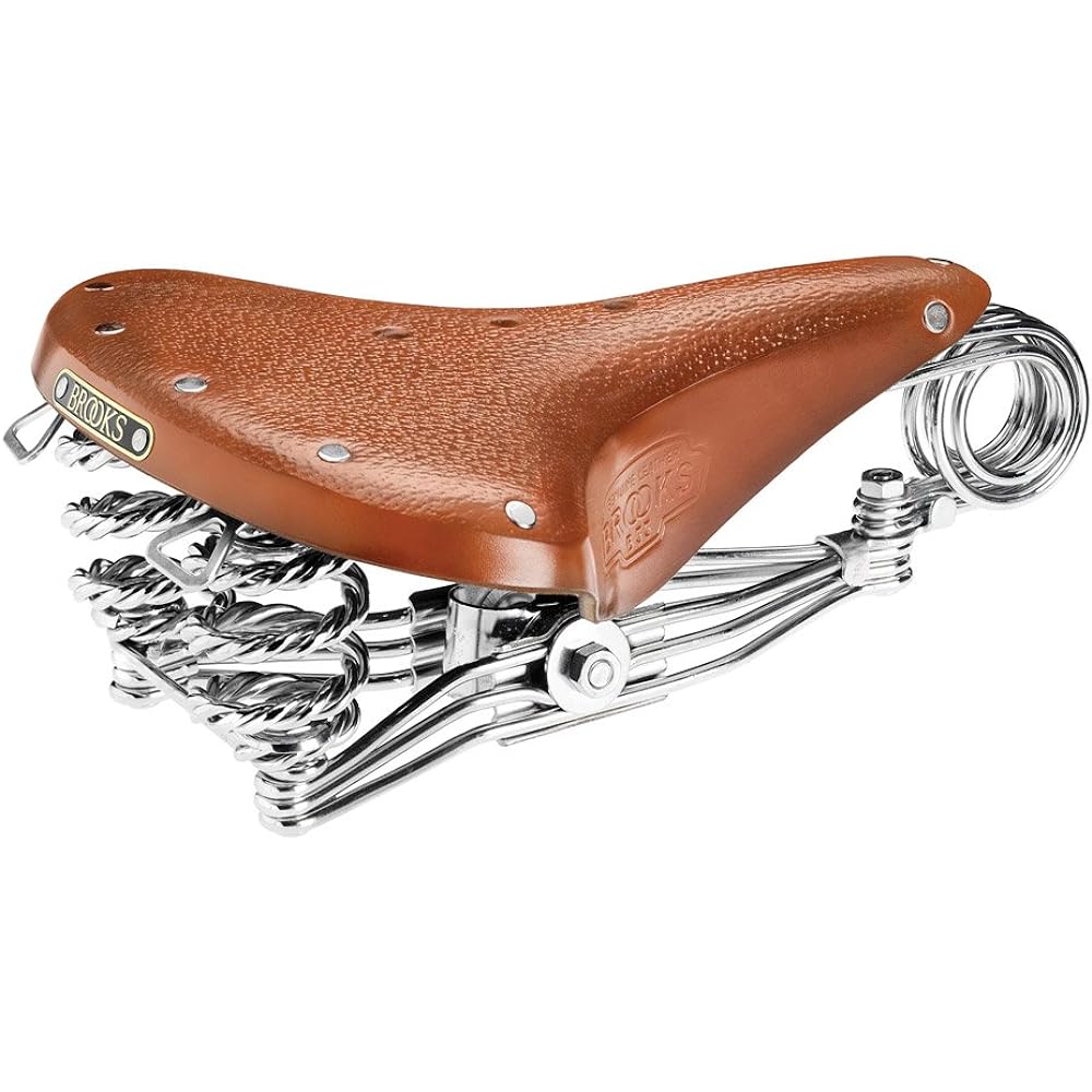 BROOKS (Brooks) Leather saddle Large spring model for city bikes B33 CHROME [Japanese genuine product/]