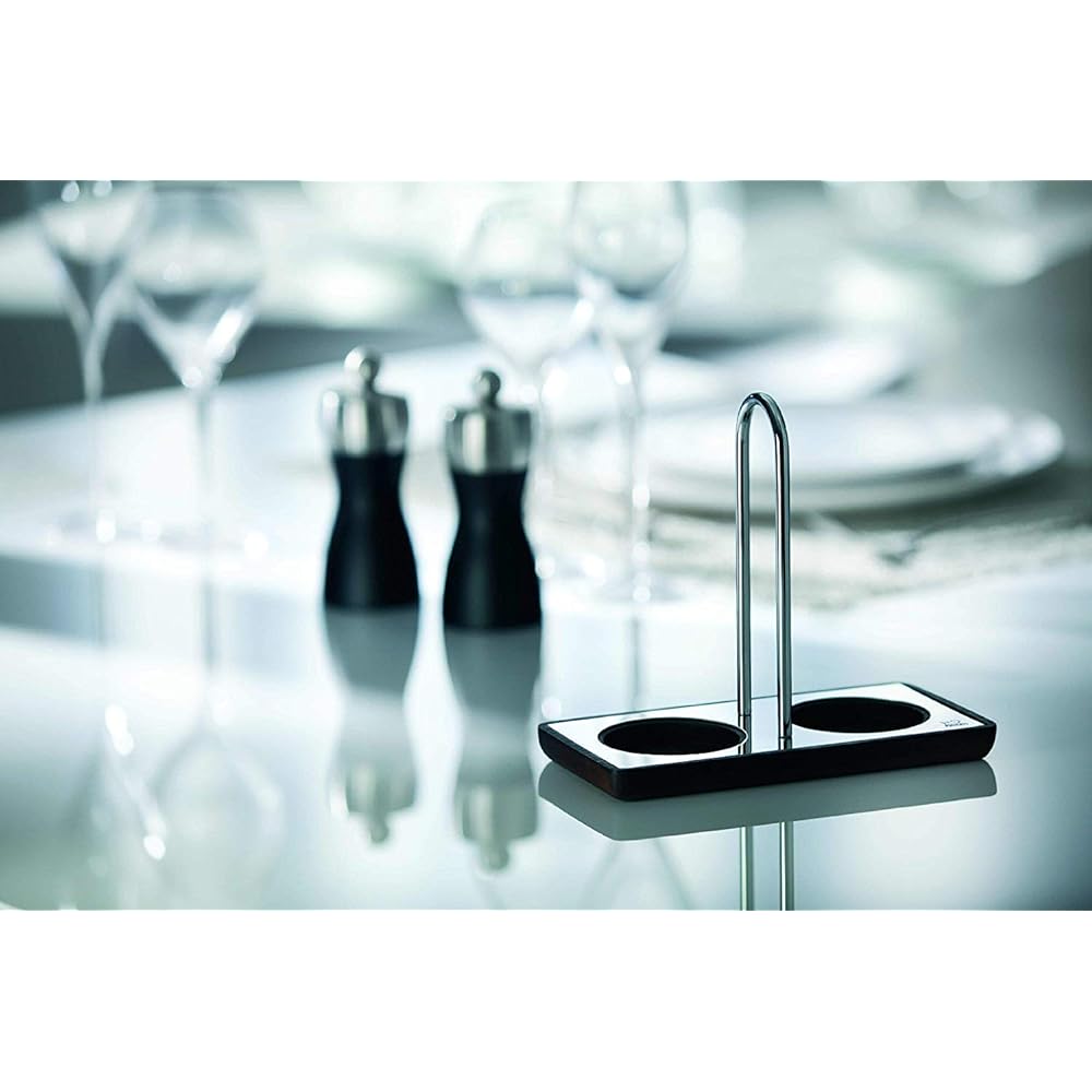 PEUGEOT Tray for Mills Pepper Salt Mill Tray Compatible with mills with a diameter of 6.2 or less Made in France Wood & Stainless Steel 25847
