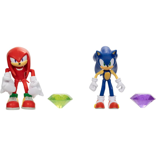 Sonic the Hedgehog Sonic 4 inch figure 2 pack Modern Sonic Modern Knuckles