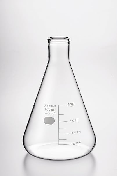 Shibata Kagaku Erlenmeyer flask with guide scale 3L 010530-300051A Rose
