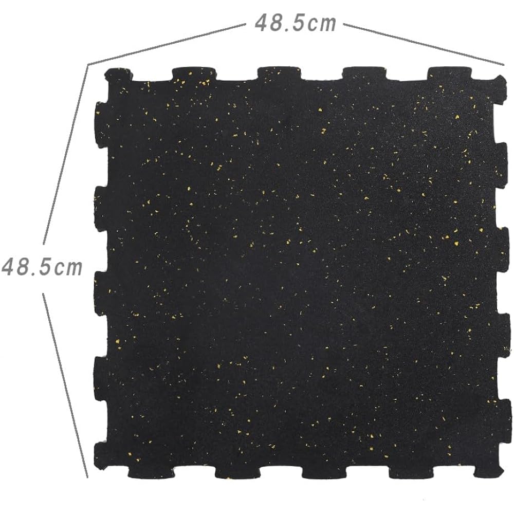 ISL Rubber Training Mat 15mm Flat Model Interlock Type 48.5x48.5cm