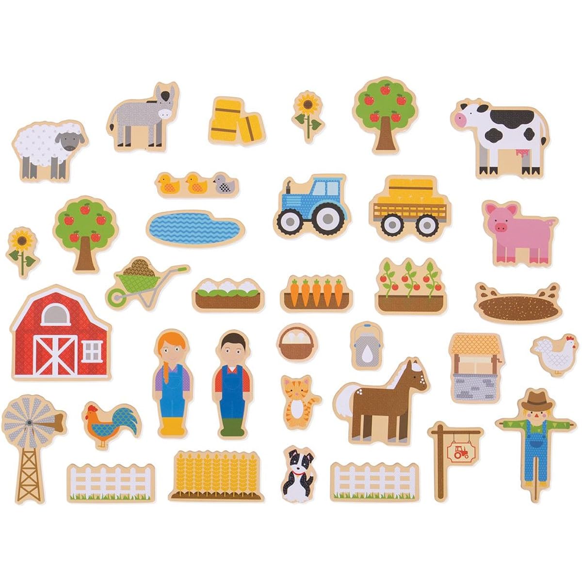 Bigjigs Toys Magnets Ferme