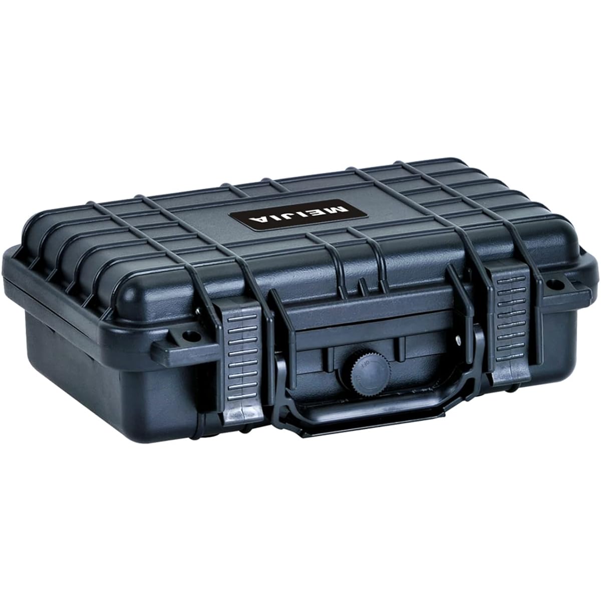 MEIJIA Portable All-Weather Waterproof Camera Case with Foam for Proper Use of Drones, Cameras, Equipment, External Dimensions: L29.6cm x W21.2cm x H9.6cm (Elegant Black)