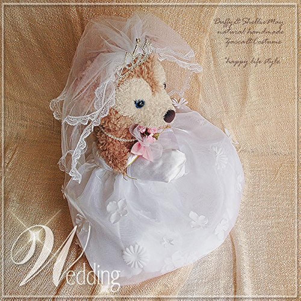 Welcome Bear! Duffy Shellie May Costume S size 43cm wedding dress (12F) tuxedo (14g) set WD65 [Stuffed toy sold separately]