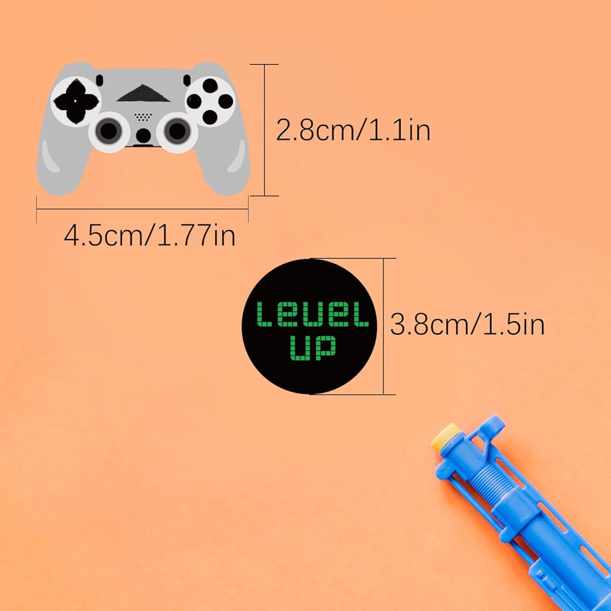 200 Pieces Video Game Controller Stickers Video Game Party Supplies Boys Birthday Party Decorations 5 Styles