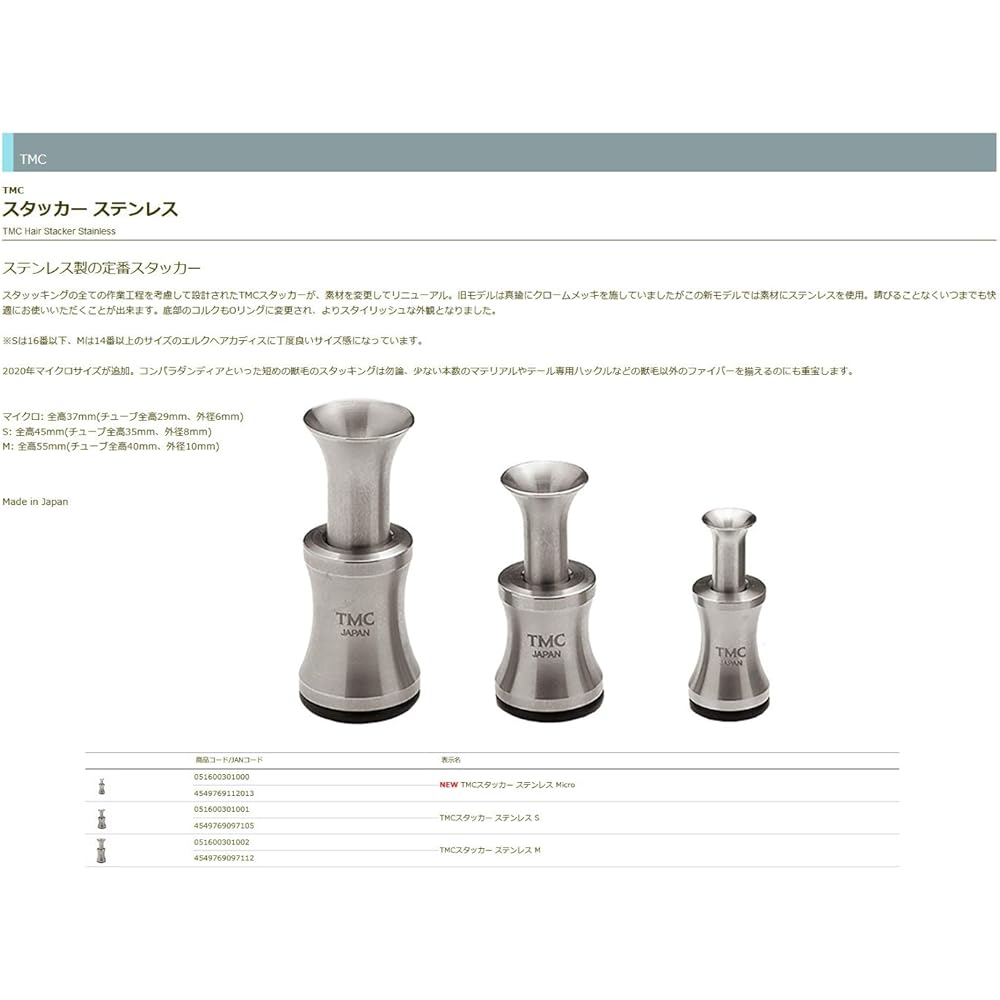 TIEMCO TMC Stacker Stainless Steel Micro Micro