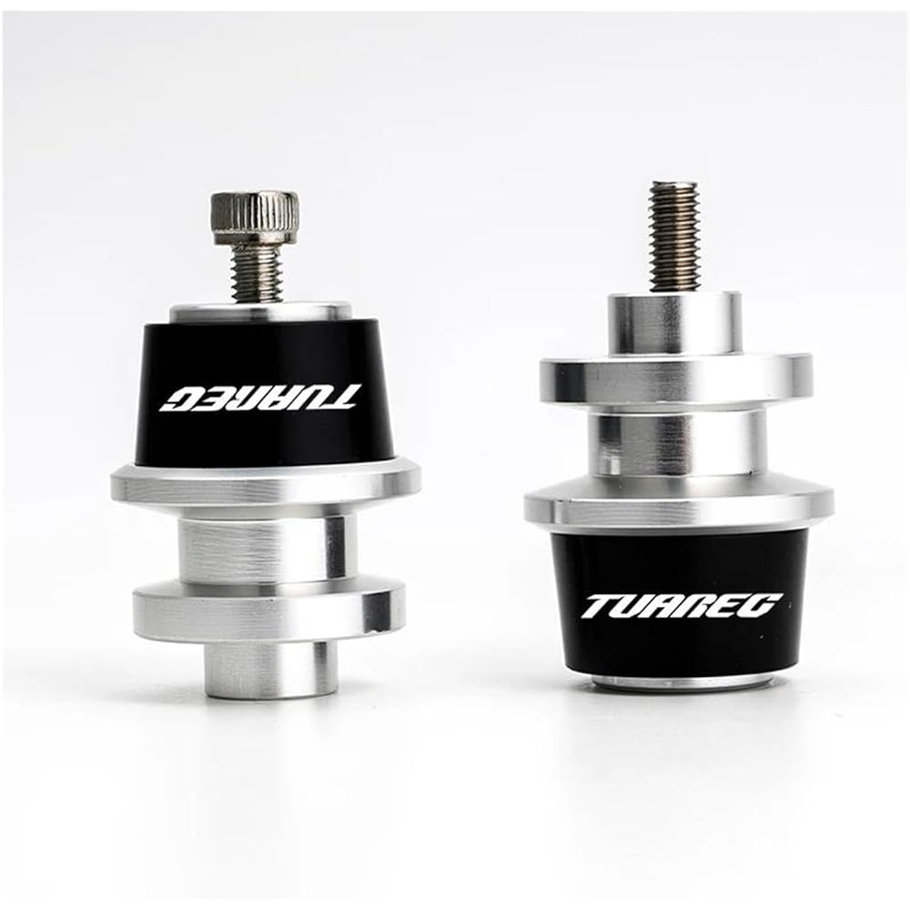 Motorcycle Bobbin Slider Stand 6mm Motorcycle Accessories Aluminum Swingarm Spool Slider Stand For Tuareg 660 Tuareg660 2021 2022 (Color: Silver)