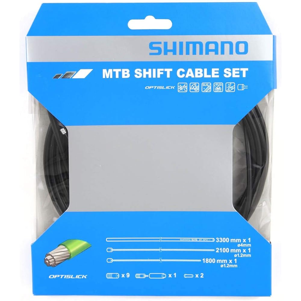 SHIMANO Repair Parts Shift Cable Set OT-SP41 OPTISLICK (Black) SL-M4100-I SL-M4100 ST-EF505 Y60198090