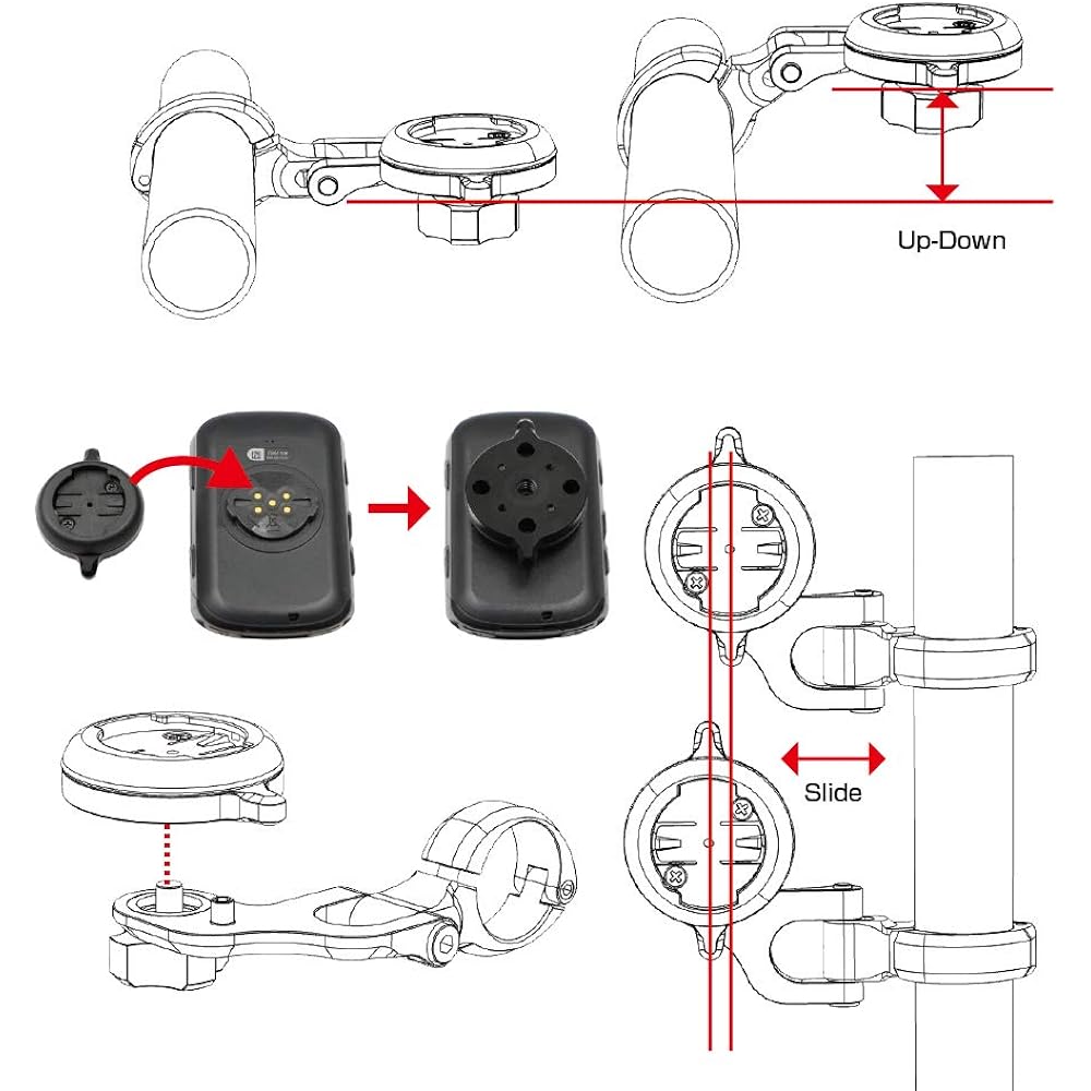 REC-MOUNTS TT/Aero/DH Bar Mount Type 5 for Garmin [TT5-GM]