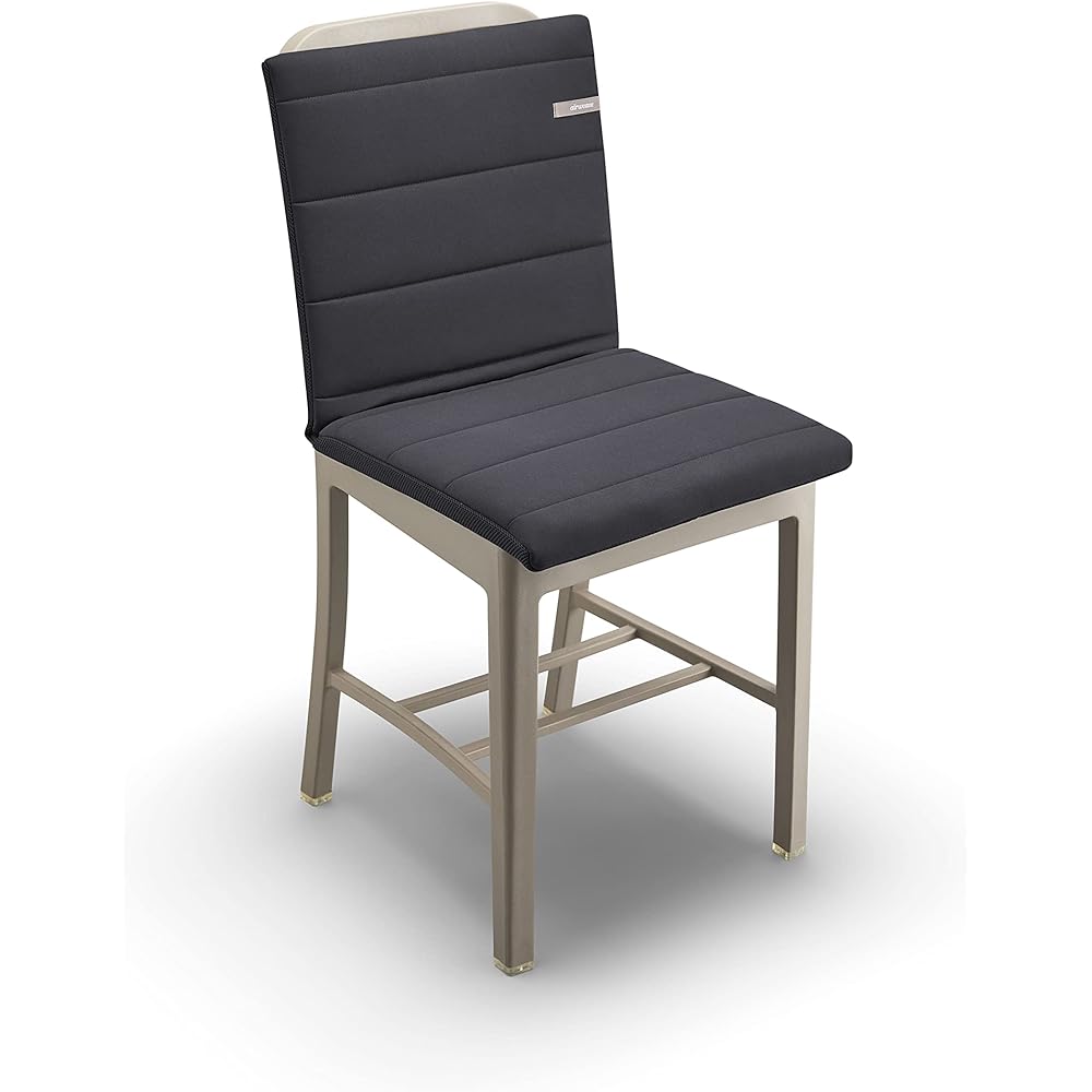 Airweave Cushion Seat Cushion 4-261011-BK-1 Cushion with backrest Polyester Black Width approx. 40cm x Length approx. 80cm x Thickness approx. 4.5cm Reduces sitting fatigue Bifold Portable