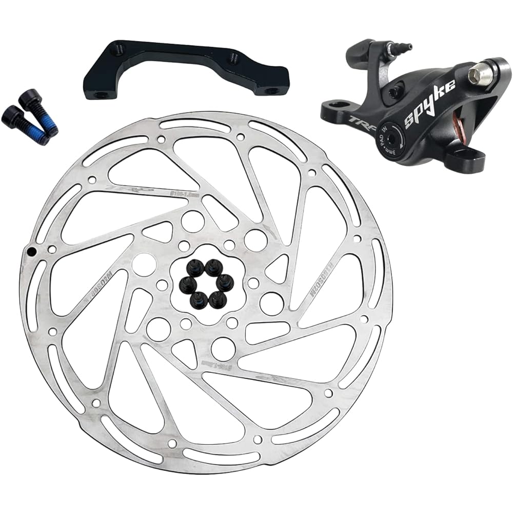 TRP SPYKE MTB Alloy Mechancial Disc Brake Set 180/160mm Rotor, Front and Rear, MH1703