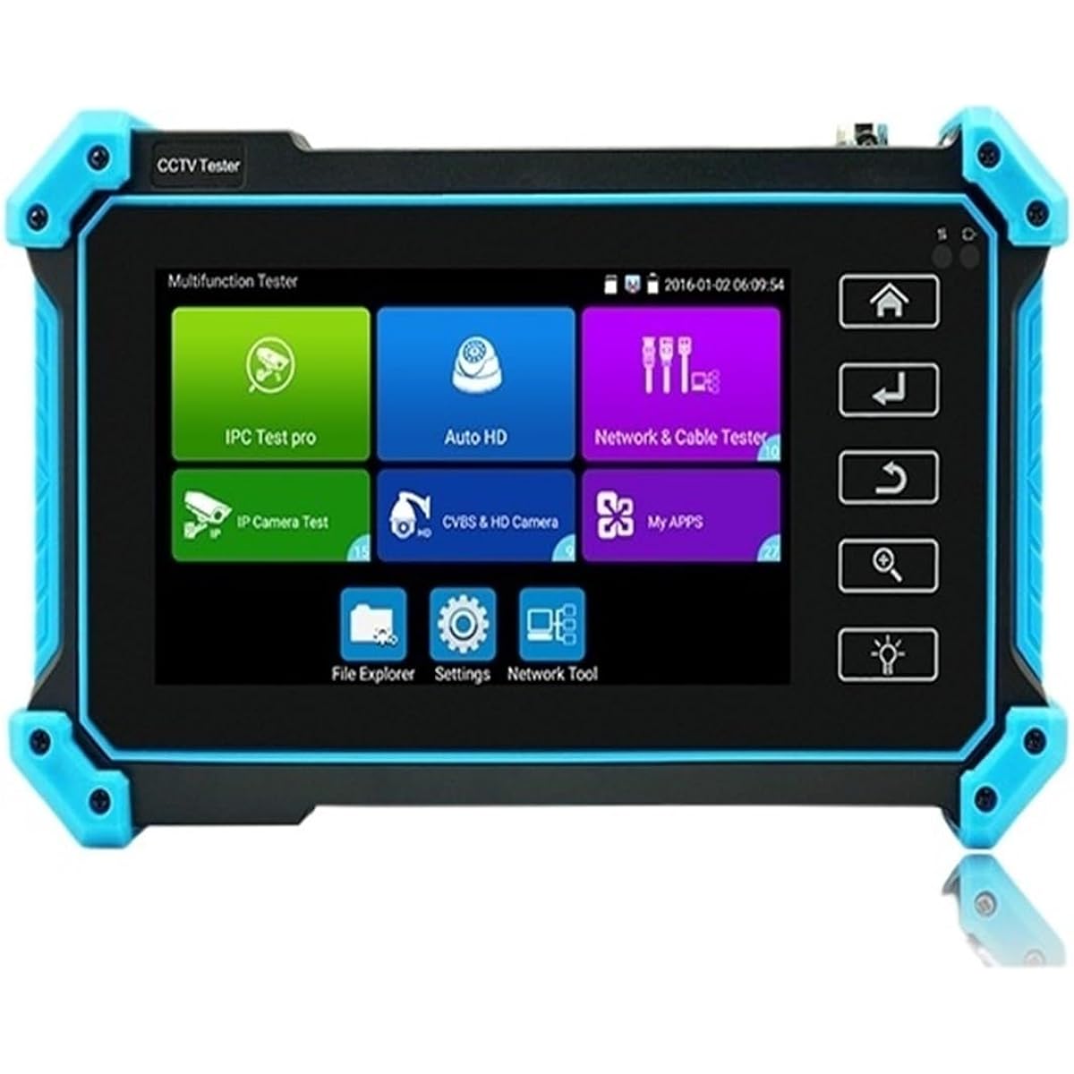 ester Rechargeable Coaxial Camera Tester CCTV Tester IPC-5200C Plus 8MP IP CVI TVI AHD Analog 5 IN 1 VGA & 4K HD Input HD IP Camera Tester 5.0 Inch IPS Touch Screen Field Work Clear Image Easy Setup for Network Technicians (Color: IPC-5100 Plus, Size: A)