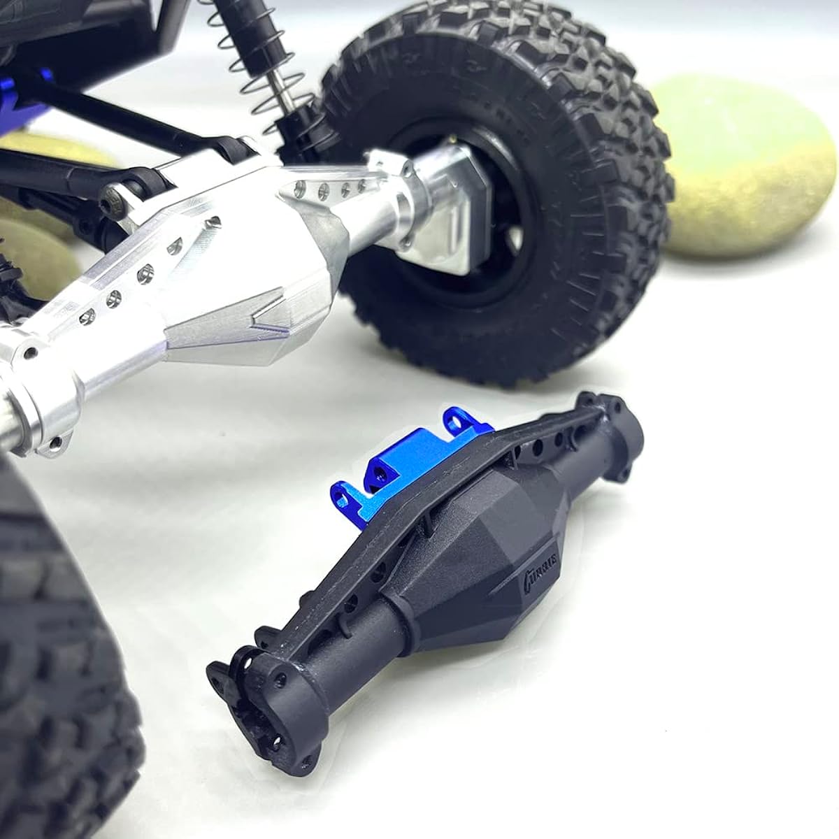 GTHELE Aluminum Upper Rear Link Mount Axle Truss for Axial UTB18 Capra 4WD 1/18 Trail Buggy Upgrade Parts (Dark Blue)