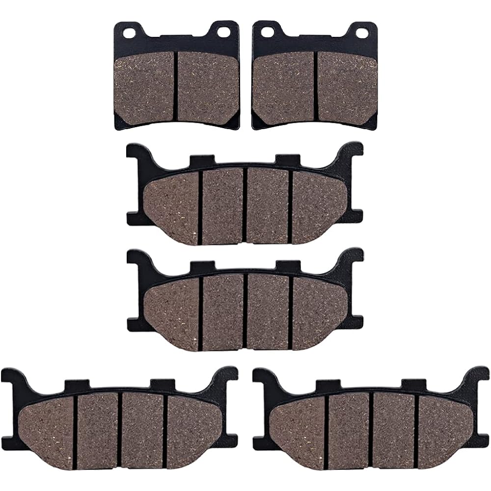 Cyleto Front and Rear Brake Pads for YAMAHA XVS 1100 XVS1100 Dragster/Dragster Classic 1999 2000 2001 2002 2003 2004 2005 2006