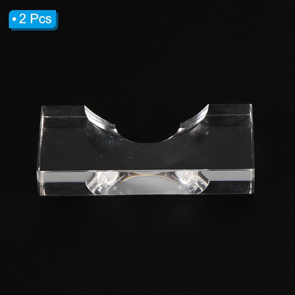 PATIKIL 2 Pieces 2 1/4” Acrylic Billiard Locator for Pool Balls Billiard Ball Position Marker Clear