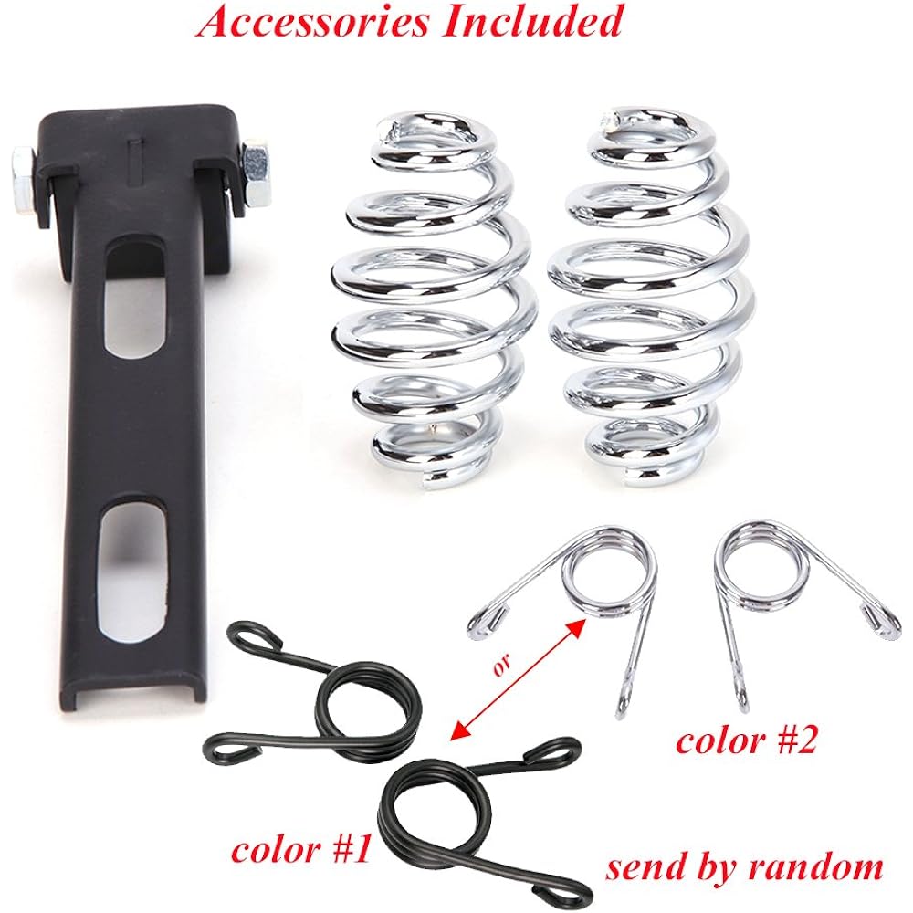 Retro Brown Motorcycle Soft Leather Seat Spring Solo Bracket for Harley Chopper Bobber