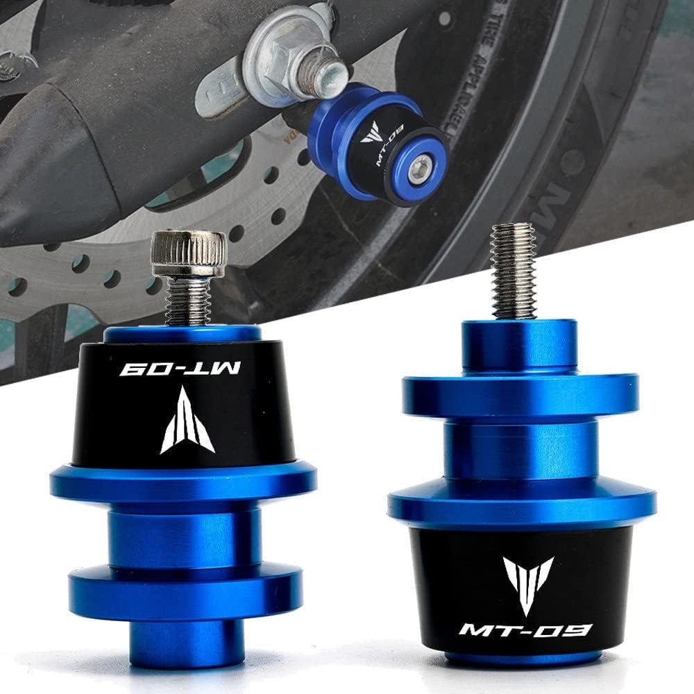 Motorcycle Swing Arm Bobbin Spool Motorcycle Swing Arm Spool Slider Stand Screw M6 For Yamaha MT-09 MT09 2015 2016 2017 2018 2019 2020 2021 (Color : B)