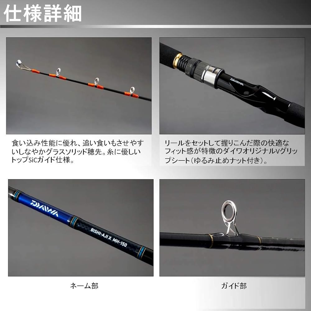 DAIWA Boat Rod Bishiaji X M-190 Fishing Rod