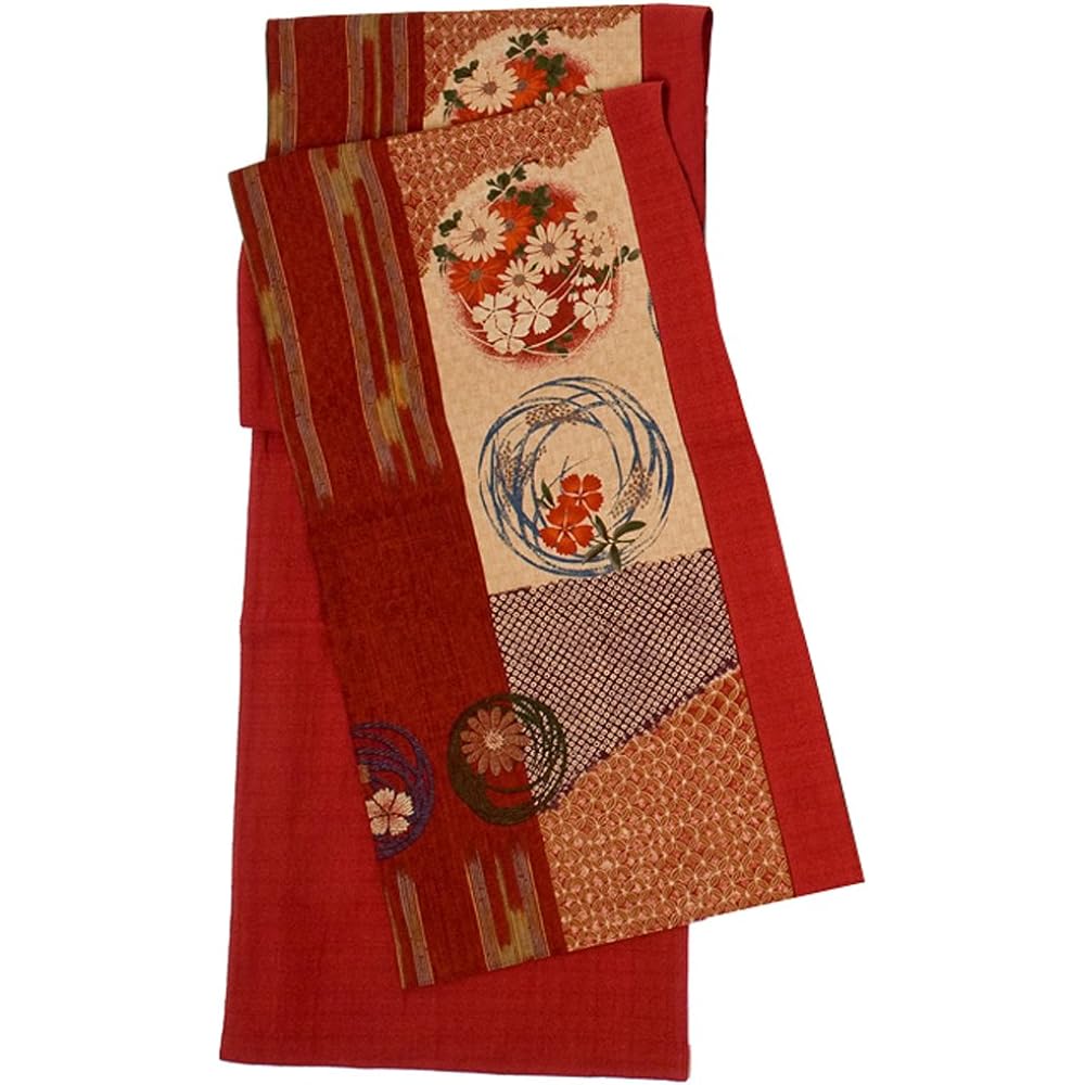 Yamashita Craft Flower Car Runner Cross Red