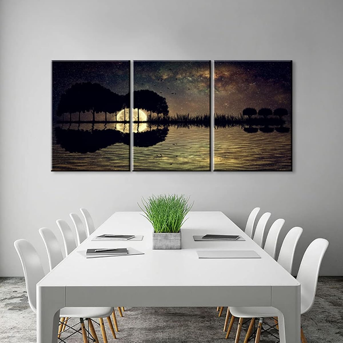 3 Piece Guitar Poster Music Decor Music Canvas Wall Art Guitar Tree Island Music Artwork Wall Decor Music Photo Guitar Picture Music Themed Wall Art for Bedroom Music Room Decor (20"W x 28"H x 3)