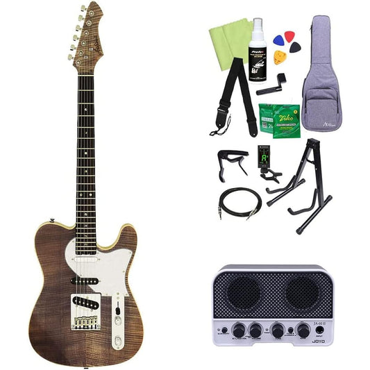AriaPro2 615-AE200 Electric Guitar Beginner 14-piece Set [With Bluetooth Amplifier] LV Telecaster Type AriaPro2