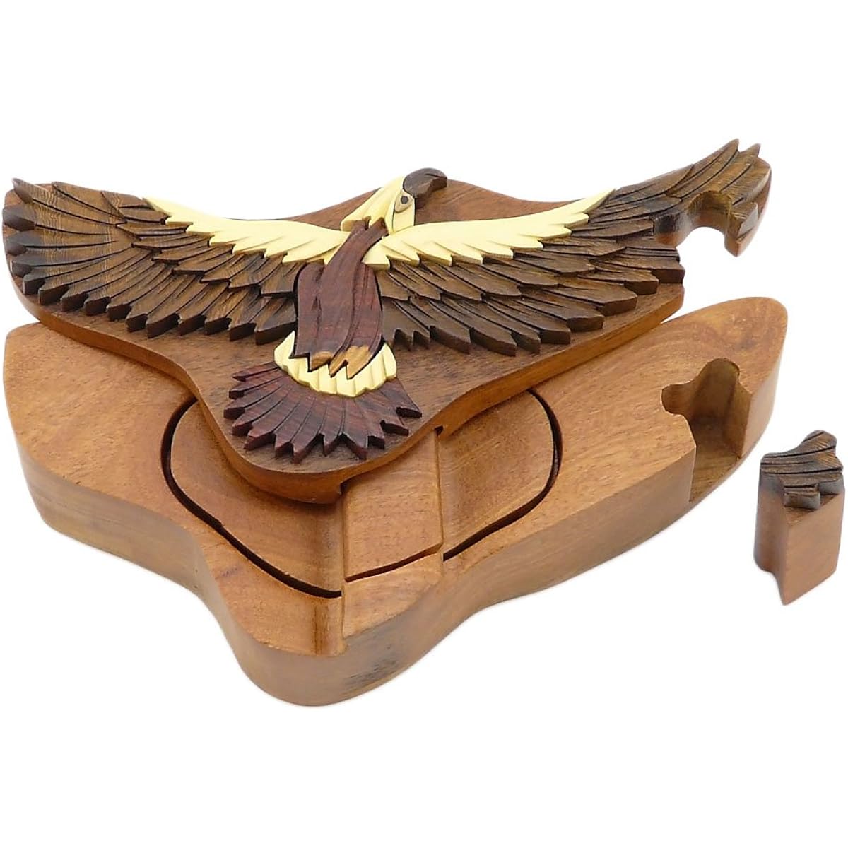 Hawk - Secret Handcrafted Wooden Puzzle Box
