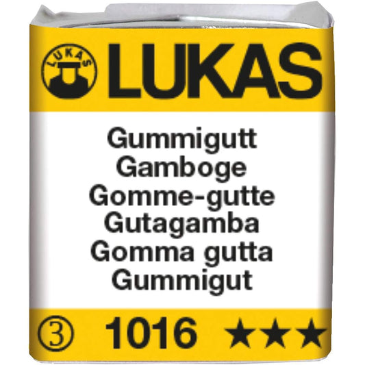 Lukas Aquarell 1862 Watercolor Half Pan – Gamboge