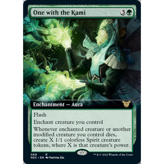 Magic: The Gathering - One with the Gods (069) - Extended Art - Neon Dynasty Commander
