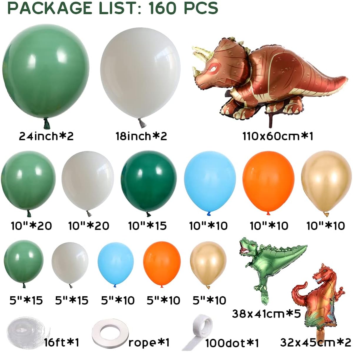 Dinosaur Balloon Garland