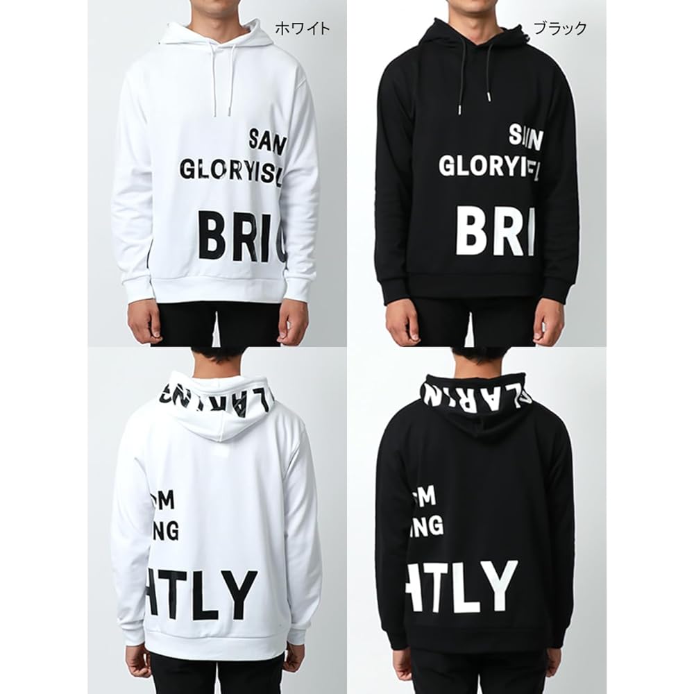 [Bikestar] Hoodie Men's Logo Print Pullover