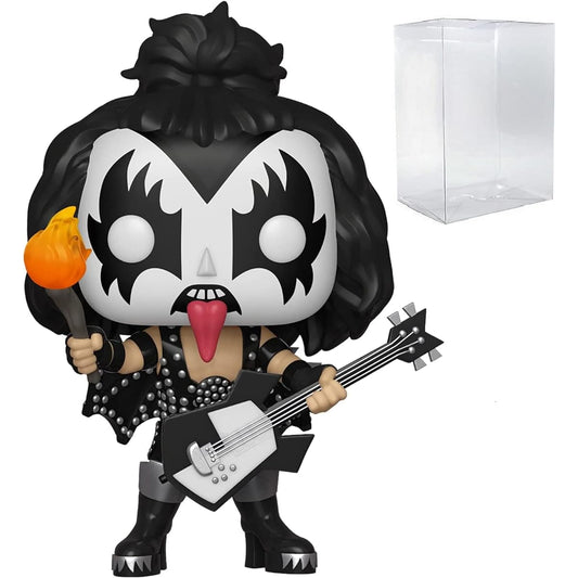 POP Rocks: KISS - The Demon (Gene Simmons) Funko Vinyl Figure (Includes Compatible Box Protector Case), Multicolor, 3.75 Inch