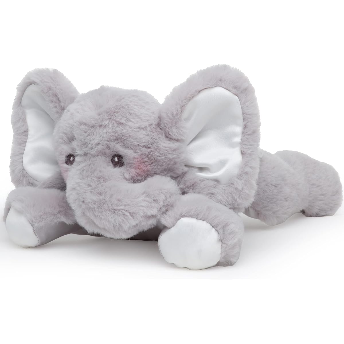 Bearington Baby Spout Stuffed Animal Elephant Rattle 8"